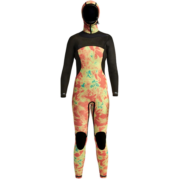 Xcel Dames Comp X 5.5/4.5mm Met Capuchon Borst Ritssluiting Wetsuit XW23WN55C2H0 - Black